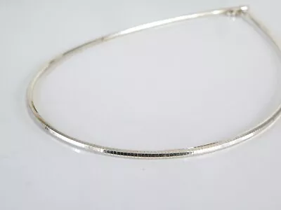 Italian Sterling Silver 925 Solid Thick Omega Chain Necklace 18  • $45