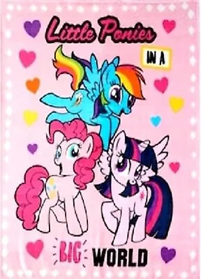 My Little Pony Silk Touch Throw Blanket - 50  X 60  Little Ponies In A Big World • $35.94