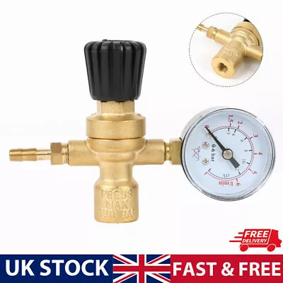 Mini Mig Gas Bottle Regulator For Disposable Argon CO2 Bottle With Gauge Welding • £20.99