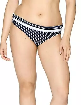 Curvy Kate Sailor Girl Fold Bikini Brief Bottoms CS003503 Womens Swimwear Navy • £4.95