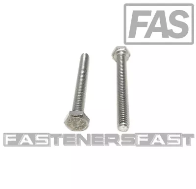 (20) 1/4-20x2-1/4  316 Stainless Steel Hex Cap Screws Hex Bolts FT MARINE GRADE • $13.10