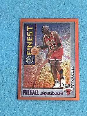 1995-96 Topps Finest Mystery Michael Jordan Bordered Insert #M1 Chicago Bulls • $38.88