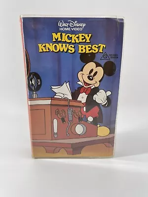 1988 BETA Mickey Knows Best Walt Disney Home Video Cartoon RARE • $12