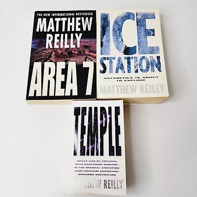 Matthew Reilly Book Bundle X3 Paperback Area 7 Temple Ice Station  • $22.49