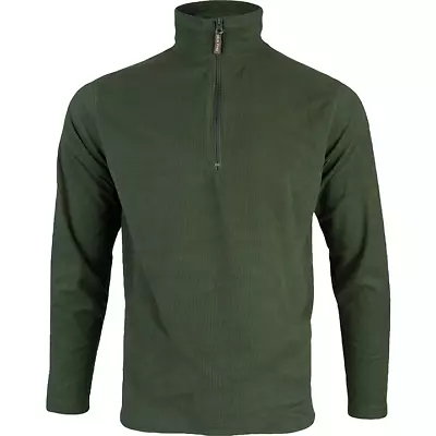 Jack Pyke Lightweight Fleece Top Green Hunting Shooting Fishing Base Layer • £17.95