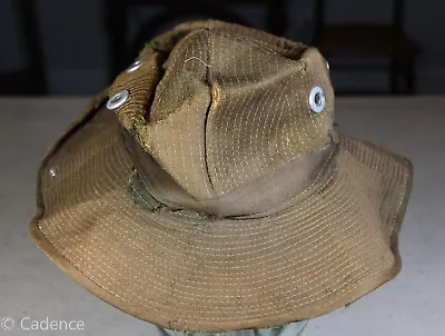 US Vietnam In Country Theater Made Camo Camouflage Boonie Jungle Hat Cap. ROUGH! • $50
