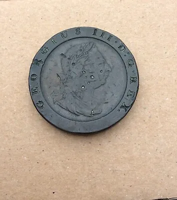 £9.99 • Buy 1797 KING GEORGE Lll COPPER CARTWHEEL PENNY - OVER 200 Yrs OLD ENGLISH ANTIQUE 3