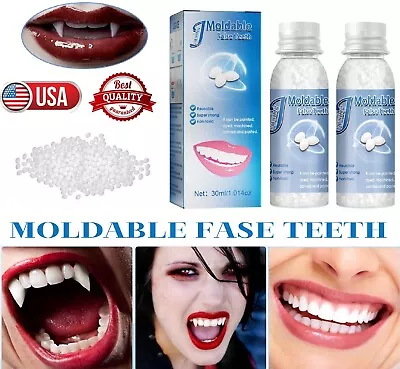 Resin False Teeth Solid Glue Temporary Tooth Repair Halloween Moldable Teeth Gap • $7.39