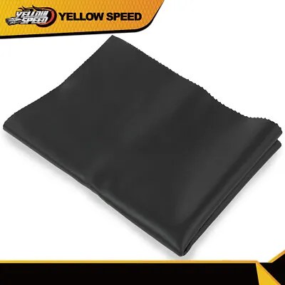 Vinyl Motorcycle ATV Scooter Seat Cover Fabric Glossy Matte Black - 24  X 36  • $12.99