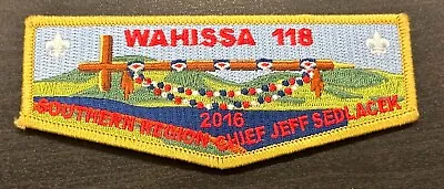 Wahissa Lodge 118 Southern Region Chief 2016 Flap Patch OA BSA • $28.99