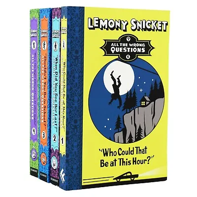 £17.85 • Buy Lemony Snicket All The Wrong Questions 4 Book Collection - Ages 8-12 - Paperback
