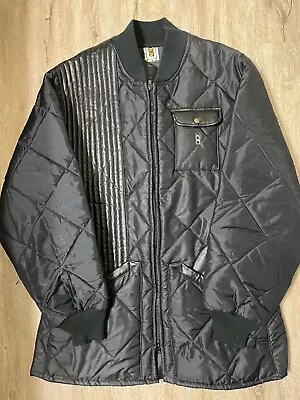 Vintage Bob Allen Mens Hunting Jacket Shooting Puffer Coat Black USA Made XL • $94.99