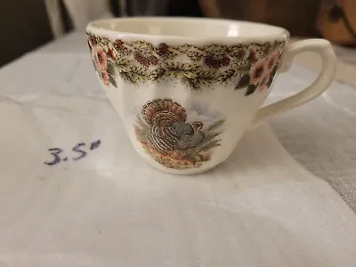 Myott Queens Turkey Thanksgiving Coffee/Tea Cup COLLECTIBLE! • $12