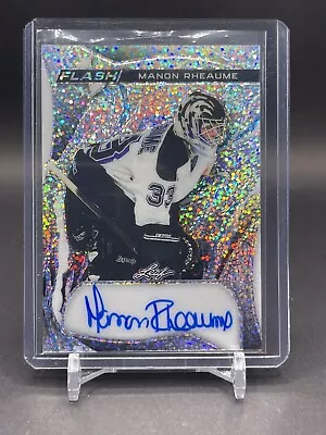 2024 Leaf Flash Hockey MANON RHEAUME Tampa Bay Lightning Holo Speckle AUTO #1/3 • $11