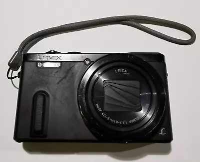 Panasonic Lumix DMC-TZ60 18.1MP Digital Camera Black C/w Battery & Charger • £23