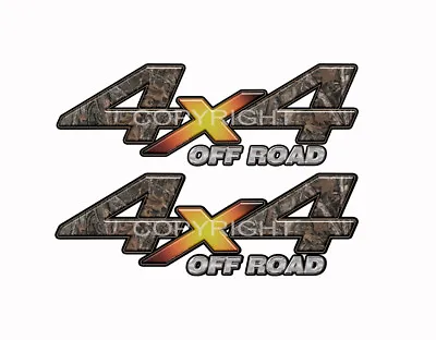 4X4 OFF ROAD Woodland Ghost Camo Decals Truck Graphic Laminated 2pack KM035OR • $13.99