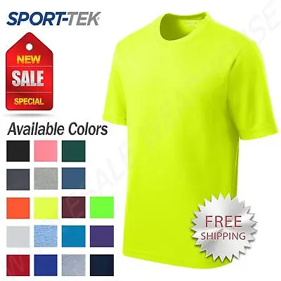 Sport-Tek Men's Dry-Fit RacerMesh Moisture Wicking T-Shirt M-ST340 • $10.81