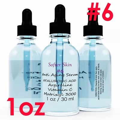 #6 1 OZ 100% Pure Hyaluronic Acid With Vitamin C  Argireline & Matrixyl 3000 • $7.49