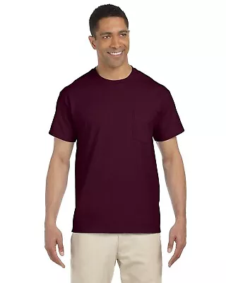 Gildan Mens Pocket T-Shirt Short Sleeves Ultra Cotton 6 Oz Big 2XL-5XL BG230 • $10.79