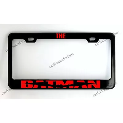 THE BATMAN Black Powder Coated Metal License Plate Frame • $29.99