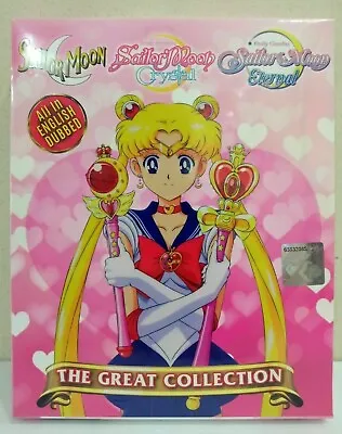 $69.99 • Buy DVD Sailor Moon Complete Collection Season 1-6+Eternal Part1&2+3 Movies ENG Dub