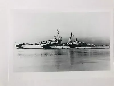 WWII USS Flint Cl-97 US Navy Light Cruiser Ship Photo  • $10