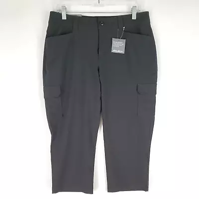 Eddie Bauer NEW $60 Womens Size 8 Adventurer Stretch Cargo Capri Crop Black NWT • $29.99