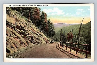 Mohawk Trail MA-Massachusetts Nearing End Of Trail Vintage Souvenir Postcard • $7.99