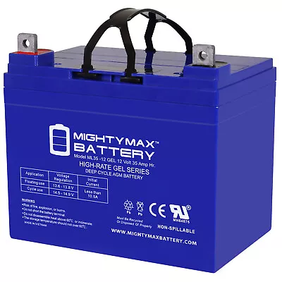 Mighty Max 12V 35AH GEL NB Battery Replaces Merits Health P170 HD Powerchair • $84.99