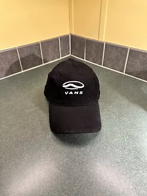 Vintage Vans Black White Logo Snapback Ball Cap Hat • $20