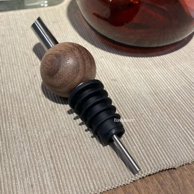 $21.99 • Buy IKEA KRÖSAMOS Pourer, Solid Wood And Stainless Steel NEW (2-PACK)