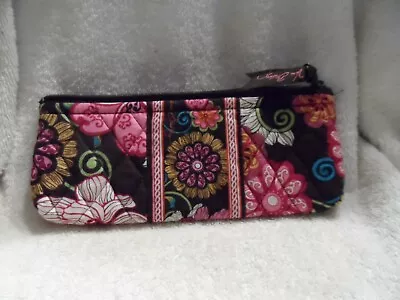 Vera Bradley Brush And Pencil Case In Mod Floral Pink Pattern   • $18