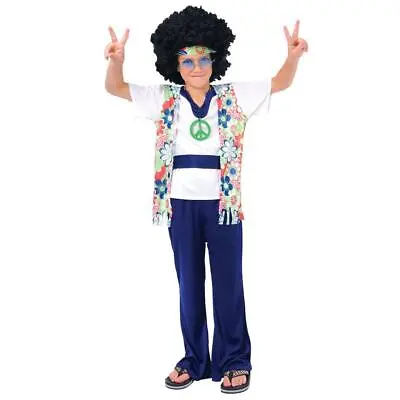 Wicked Costumes Hippie Dude Boy's Fancy Dress Costume • £10.49