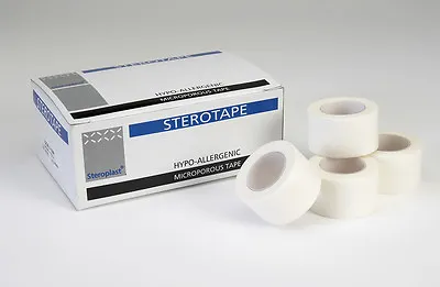 1.25 X 10m Sterotape Microporous - Soft Surgical Tape • £2.50