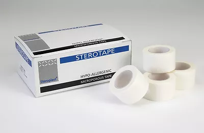 2.5 X 10m  Hypo Allergenic Sterotape Microporous - Soft Surgical Tape • £2.75