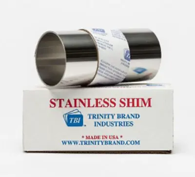 302/304 Stainless Steel Shim Roll 0.012  X 12  X 100  Trinity Brand Industries • $53.52