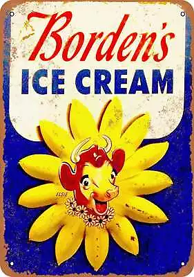 Metal Sign - Borden's Ice Cream - Vintage Look Reproduction • $25.46