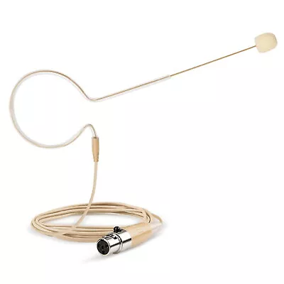 Beige Single Earhook Headset Mini XLR Microphone For Shure Wireless-TA4F 4pin • $13.89