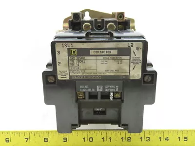 Square D 8502 SE01 3 Contactor Ser. A 600V Max 120V Coil 15Hp 1Ph • $113.99