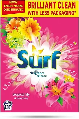 Surf Washing Powder 130 Washes Tropical Lily Detergent Laundry Powder 6.5kg Uk • £19.70