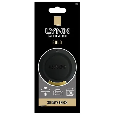 Lynx Gold Car Air Freshener Up To 30 Days Fresh Disc Car Air Freshener • £2.59