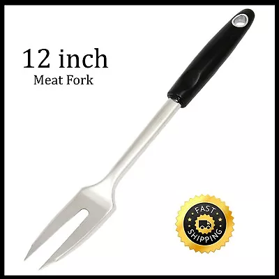 12 Inch Carving Fork Stainless Steel Barbecue Meat Forks BBQ Kitchen Tool • $10.99