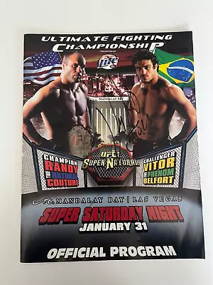 UFC 46 Randy Couture Vs Vitor Belfort Signed MMA Fight Program GSP DEBUT • $1499.99