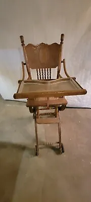 Antique High Chair Stroller • $345