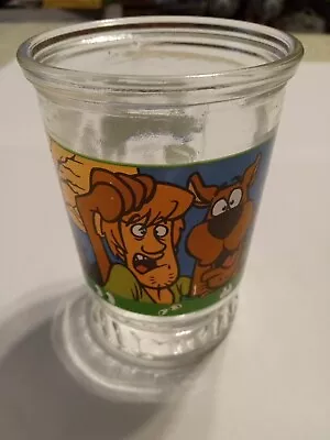 Vintage 90s Scooby Doo And The Witch's Ghost #3 Bama Jelly Jar Juice Glass Promo • $10.25