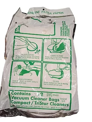 11 Compact/ Tristar Vacuum Cleaner Bags Environcare Genuine Designed To Fit NEW • $10.60