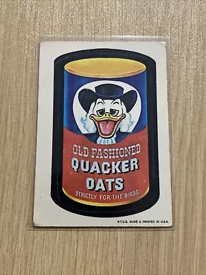 1973 Topps Wacky Packages Series 1 White Back Quacker Oats #QUAC • $1.99