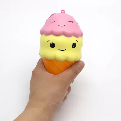 $18 • Buy Jumbo Kawaii Soft Squishes Squishy Slow Rising Ice Cream Cartoon Scented 18cm