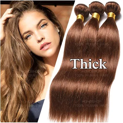 Indian Unprocessed Virgin Human Hair Extensions Wavy Straight Weft/1/2/3 Bundles • $158.83