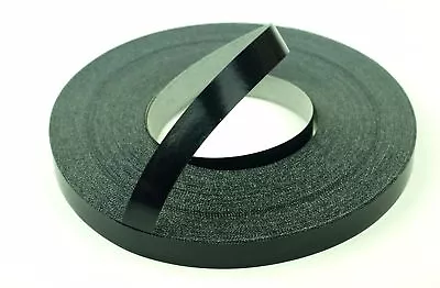 Melamine Self Adhesive Edging Tape Roll For Kitchen Bathroom Cabinets - Black  • £12.99